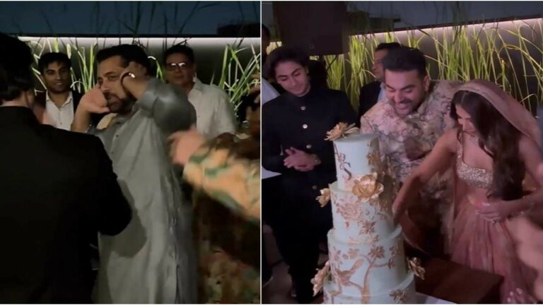 INSIDE Arbaaz Khan-Sshura Khan’s wedding: Salman Khan shakes a leg with Arhaan Khan; newlyweds cut MASSIVE cake-WATCH