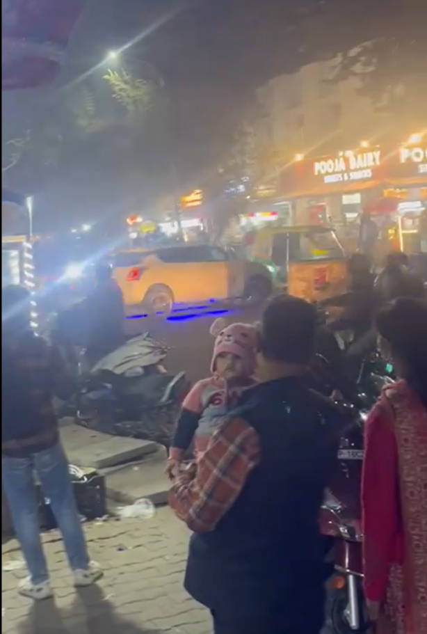 Two People Arrested for Dangerous Car Stunt in Greater Noida Market