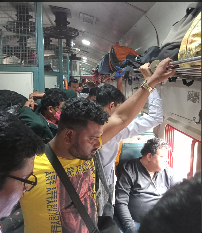 Bihar Passenger Stands Throughout Train Journey Despite Having Reserved Seat Ticket