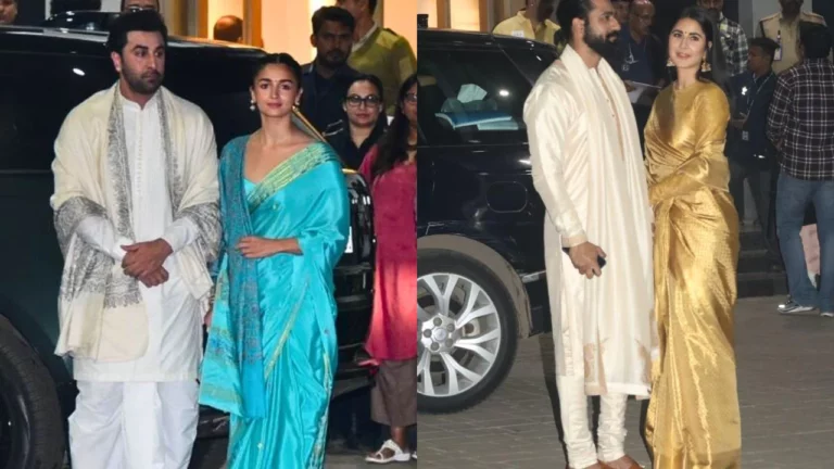 Alia Bhatt-Ranbir Kapoor And Vicky Kaushal-Katrina Kaif Showcase Elegant Ethnic Style At The Ram Temple Inauguration In Ayodhya