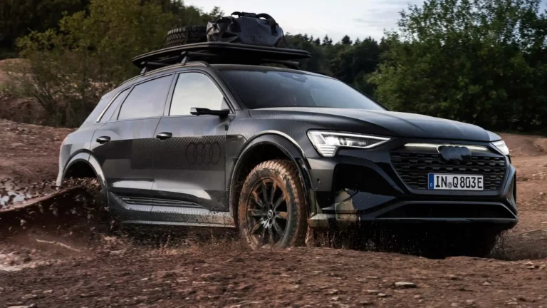 The Ultimate Guide to Audi’s Q8 E-Tron Dakar Racer Wannabe: Lift Kit and All-Terrain Tires